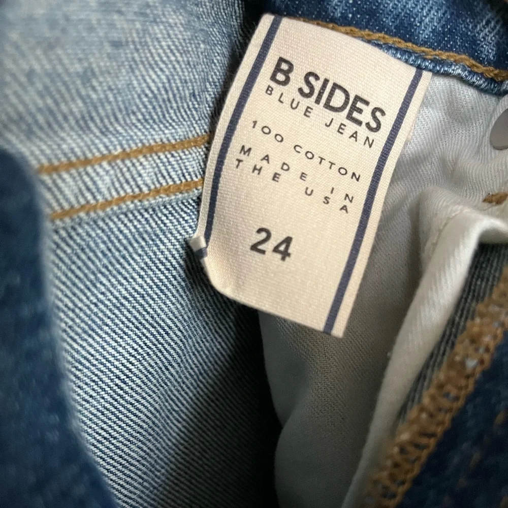 SOLD EB NWT B Sides Louis High Slim Denim Blue Jeans sz 24 - Picture 7 of 9